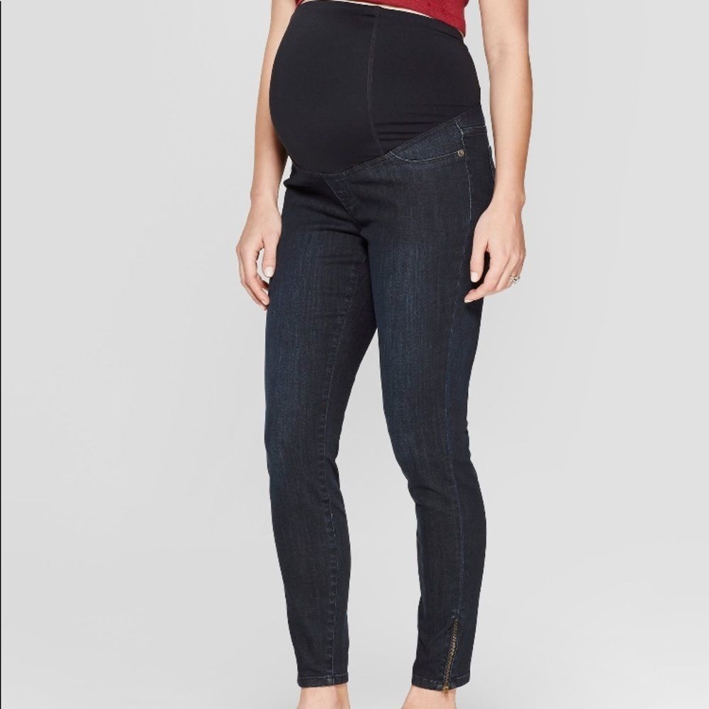 Maternity full cover begging jeans